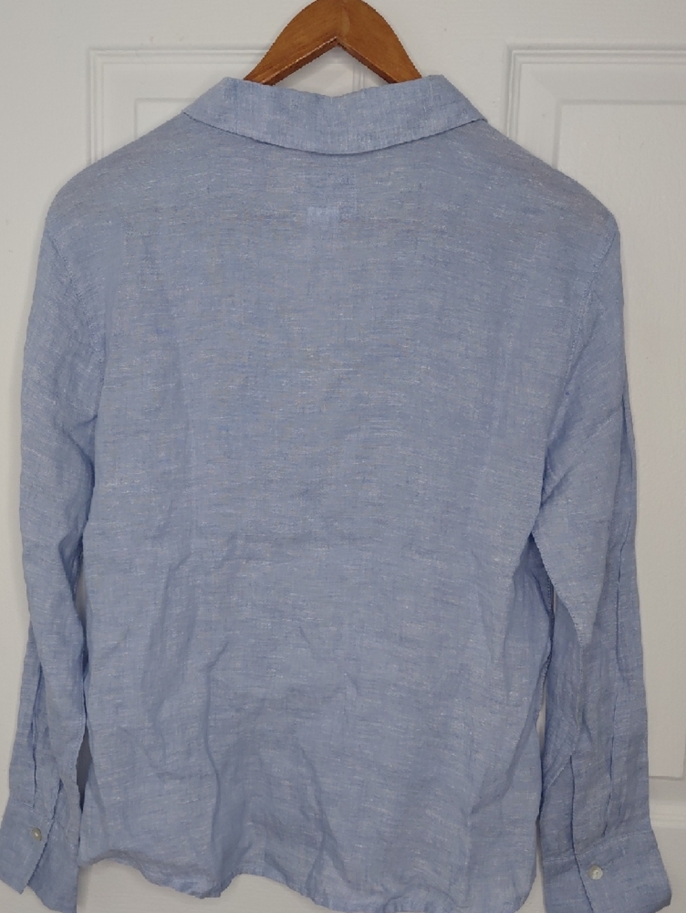 Calypso St. Barth Pale Blue Linen V-Neck Tunic 100% Linen - Picture 7 of 7